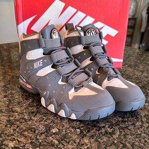 Nike air max max2 cb 94’ EUC 10.5 Gray and White High-Top Sneakers